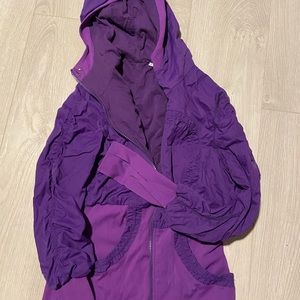 purple lined jacket- lulu